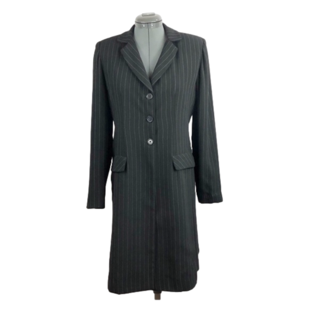 DANNY & Nicole NY Long Pin-Stripe Blazer Jacket